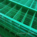 PVC verde PVC Galvanizado de alambre de hierro soldado cerca de malla
